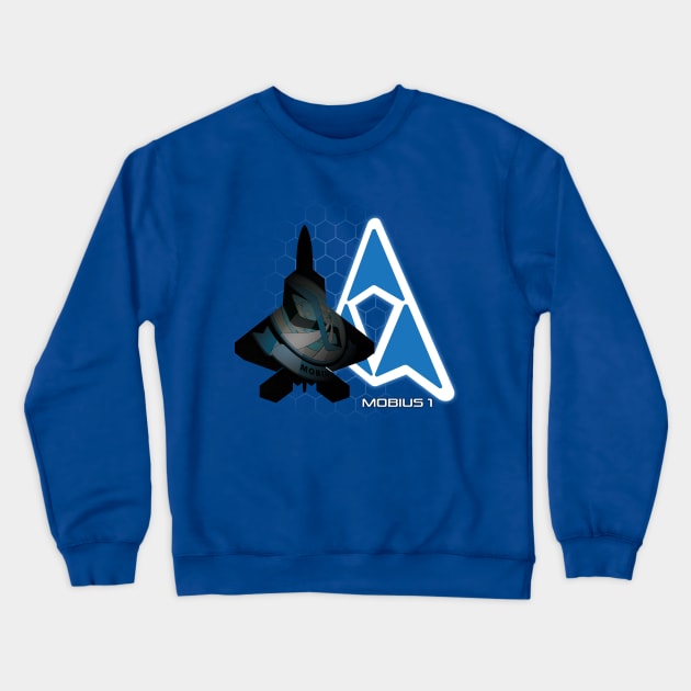 Ace Combat 04: Mobius One Crewneck Sweatshirt by patrickkingart